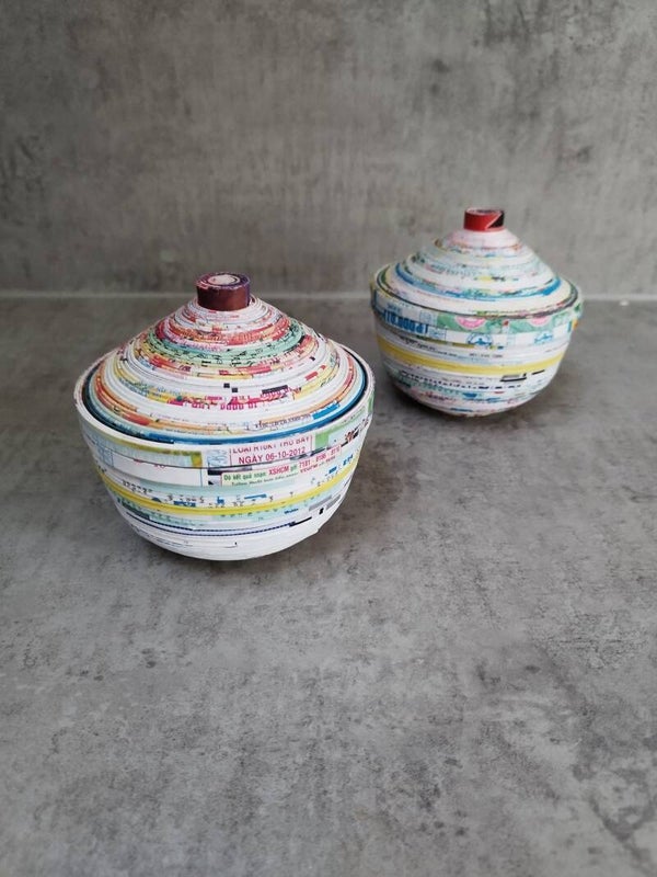 Fairtrade papieren potje. per stuk