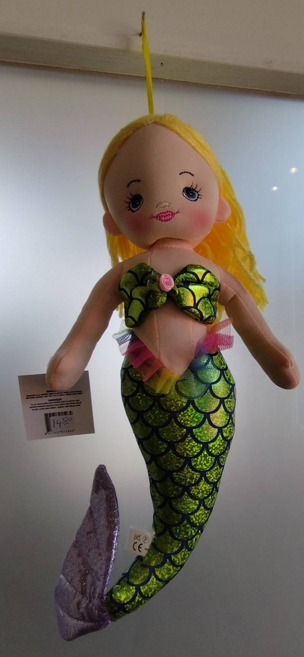 Zeemeermin met groene staart.