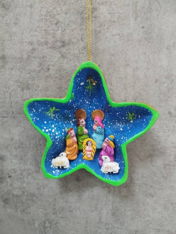 Kerstgroep in ster, (omleiding groen)