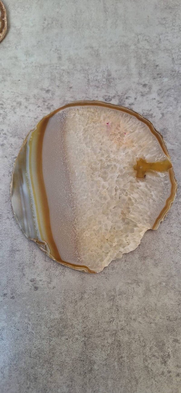 Agaat edelsteen schijf