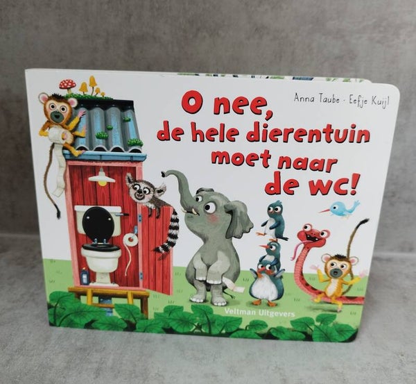 Boekje "'O, Nee de hele dierentuin naar de wc!