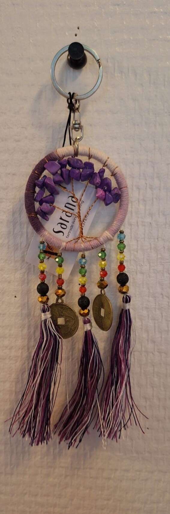 Mini droomvanger met amethist.