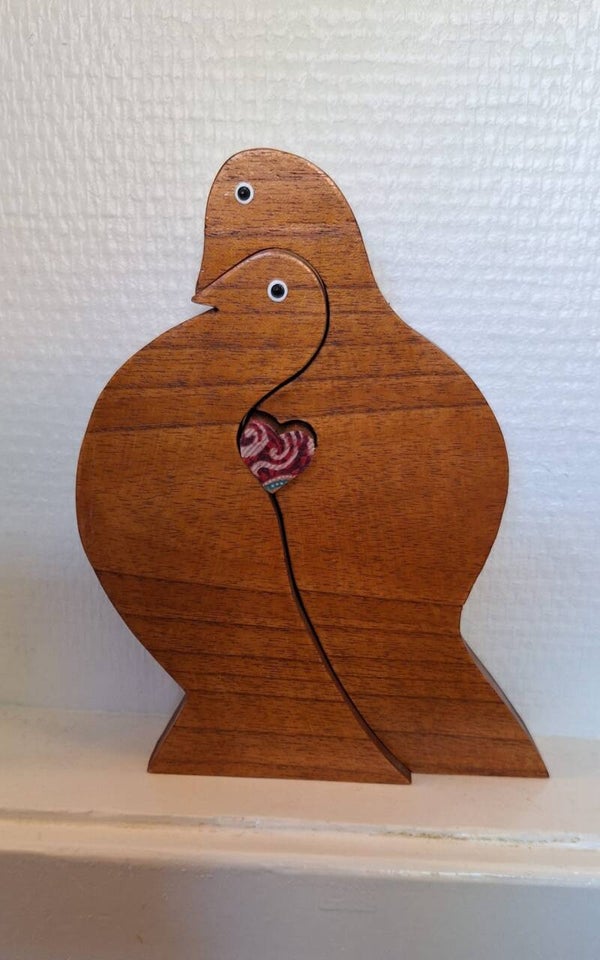 Liefdespaar houten vogels.