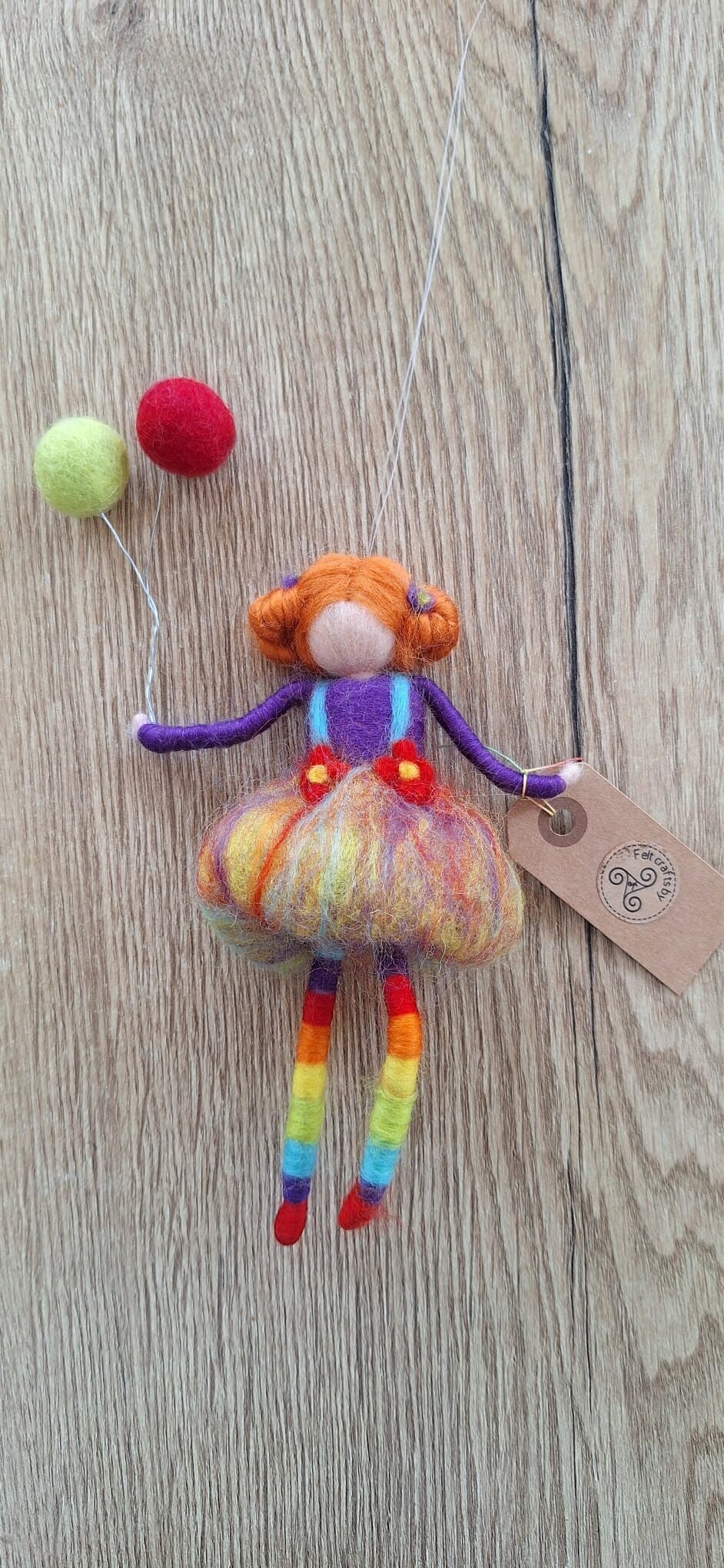 Hangend Ballonnen Meisje.