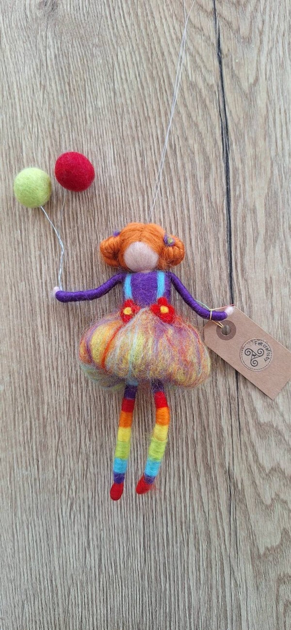 Hangend Ballonnen Meisje.