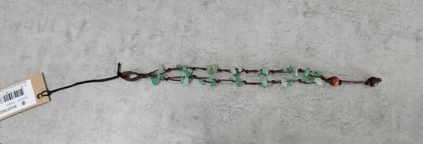 Fairtrade armband met green ruby. (groene robijn)