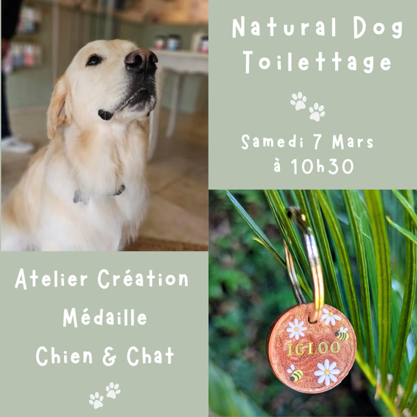 Atelier Création d'une Médaille Chien ou Chat  Samedi 7 Mars