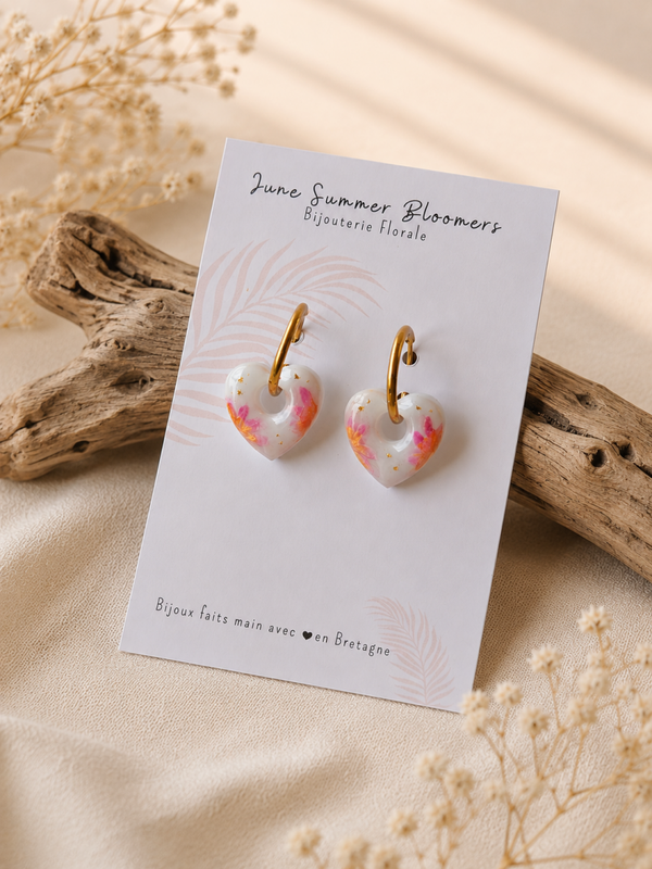 Boucles d'oreilles Amour d'été