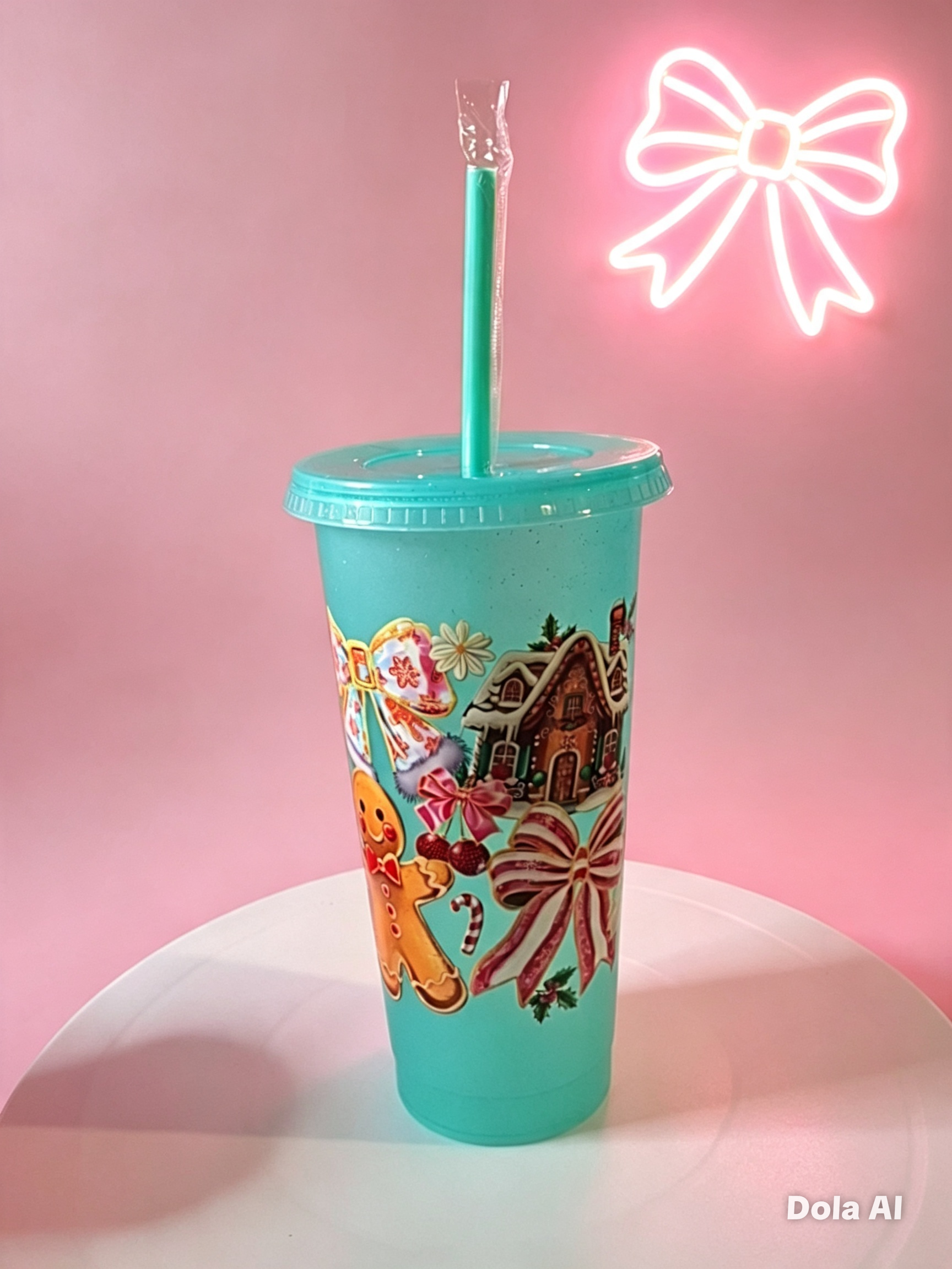 Plastic with straw