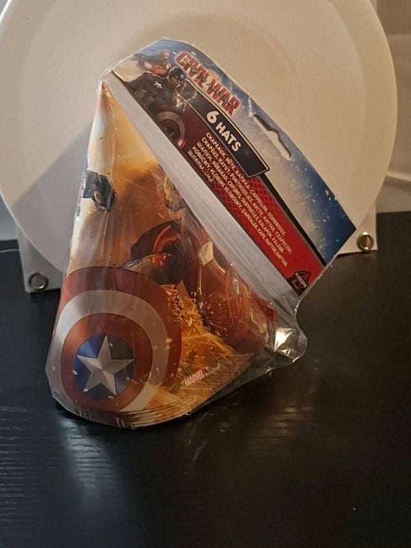 Captain America party hats