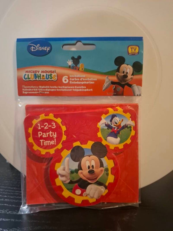 Mickey mouse party invite