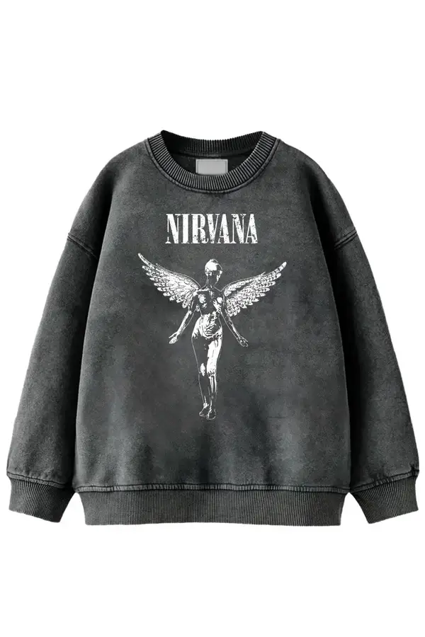 Nirvana sudadera de cuello redondo