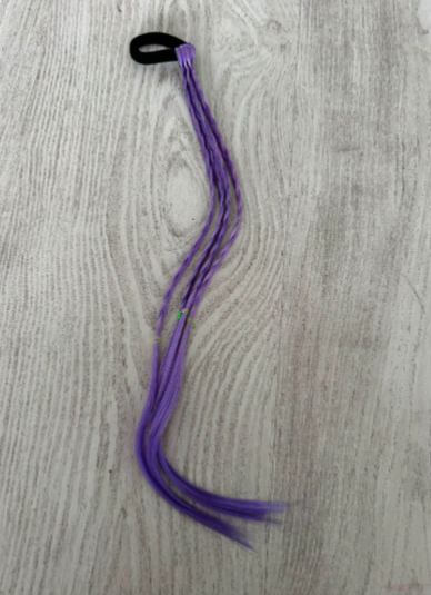 Violet sparkle mini vlechtjes