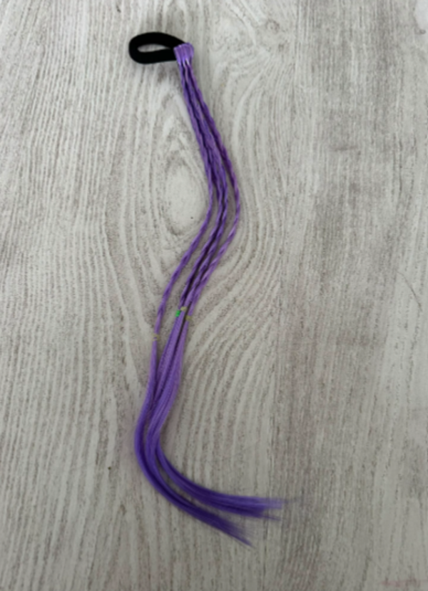 Violet sparkle mini vlechtjes