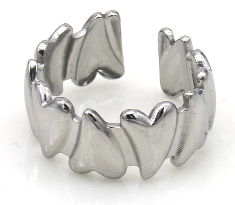 Hartjes ring Zilver