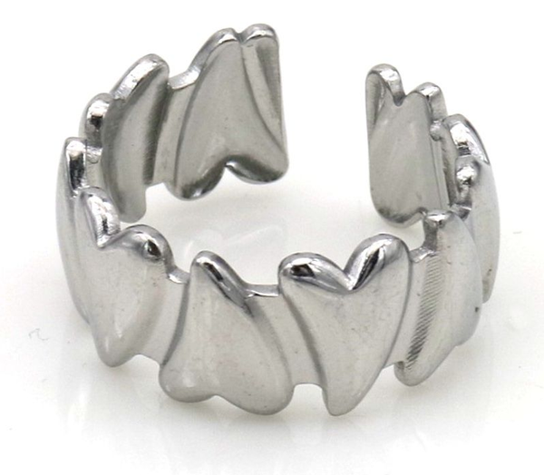 Hartjes ring Zilver