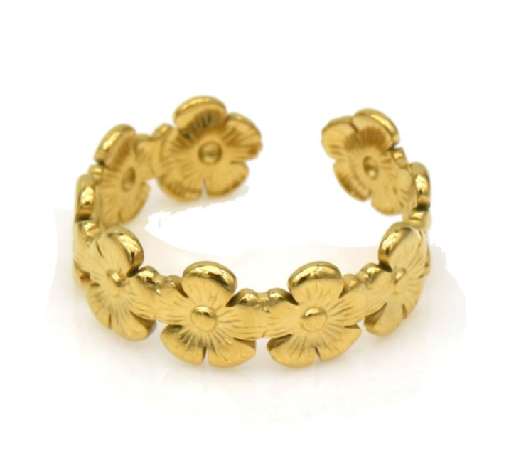 Bloom Circle ring Goud