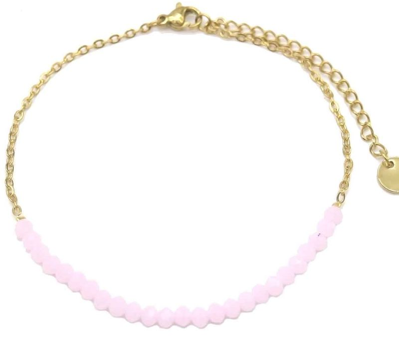 Blush Glow Enkelband Goud & Roze