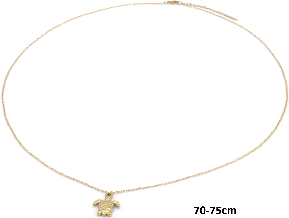 Turtle ketting Goud