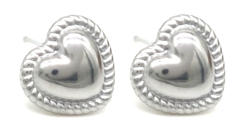 Hartjes Studs Zilver