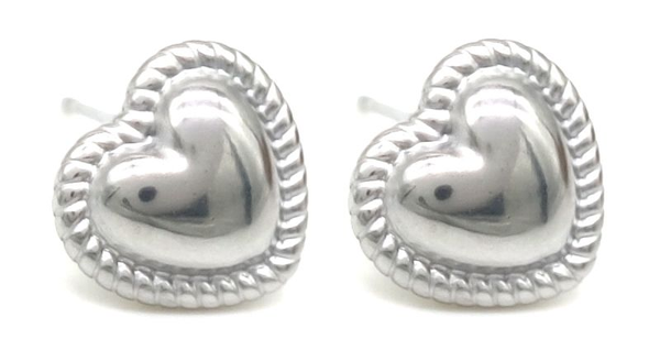 Hartjes Studs Zilver