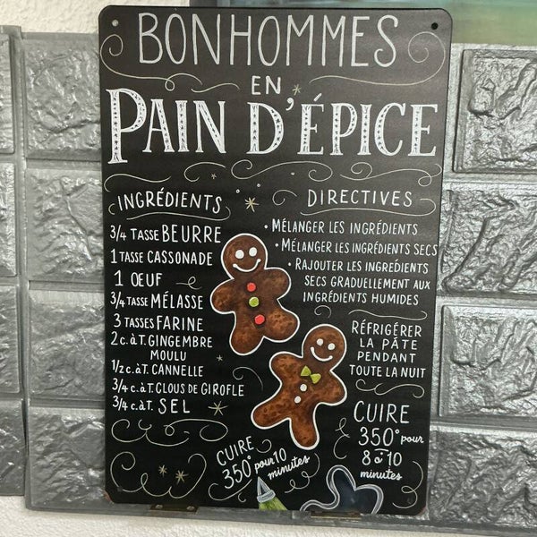 Bonhomme en pain d’épices, recette