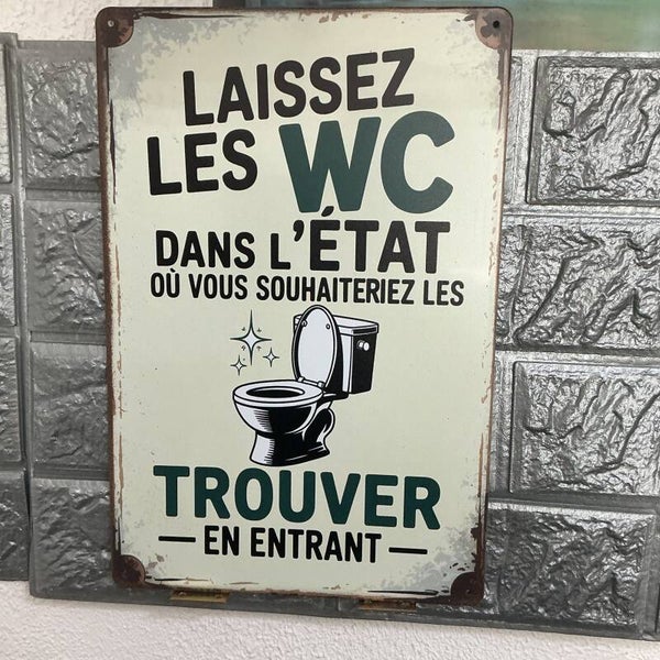 Laisser les WC dans l’état où vous souhaiteriez les trouver en entrant t’