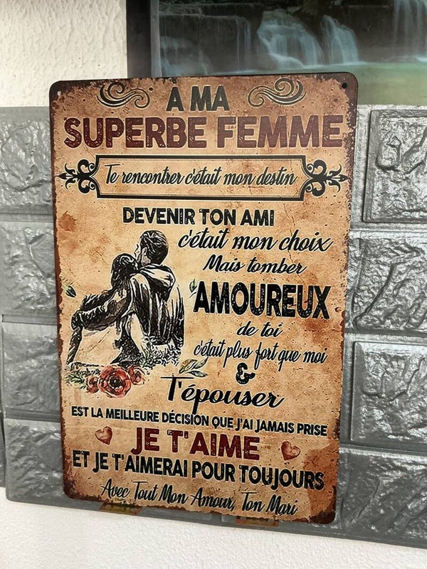 À ma superbe, femme te rencontrer, c’était mon destin de devenir ton amoureux