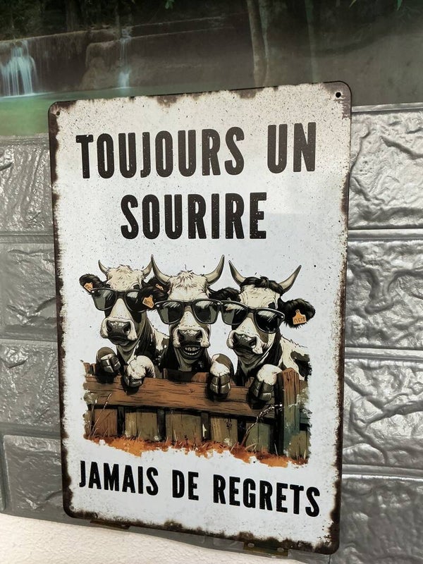 Toujours un sourire jamais de regrets