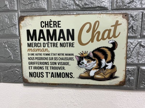 Chère maman mon chat, merci d’être notre maman, nous t’aimons