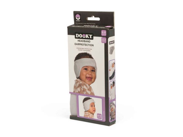 Dooky Headband Baby Ear Protection 6-12 m Grey