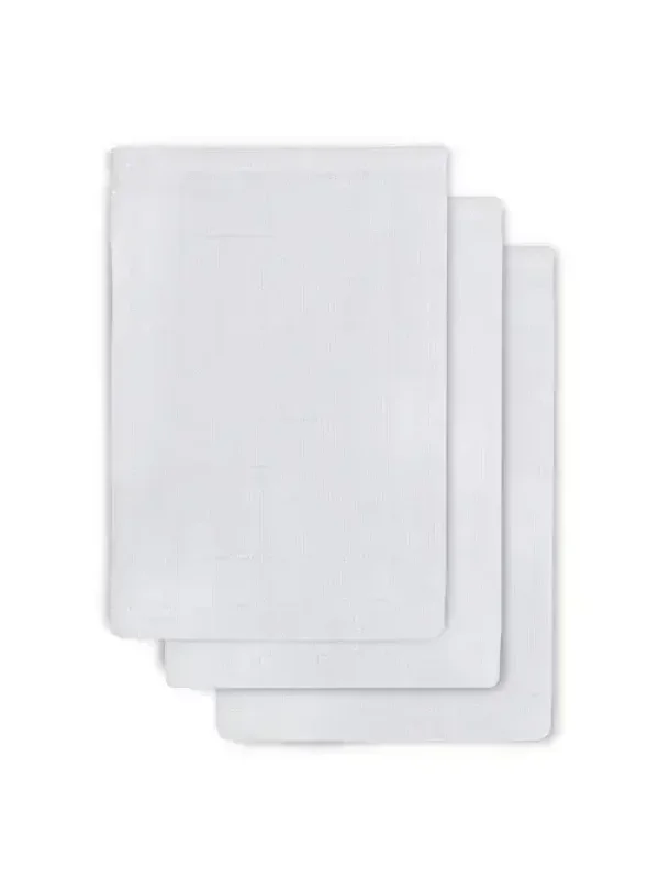 134. Jollein Washandje bamboo- 3 Stuks - White