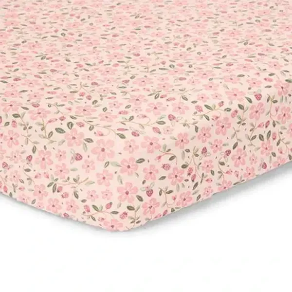 106. Little dutch Ledikant hoeslaken - Roze - Fairy Garden - Fairy Floral