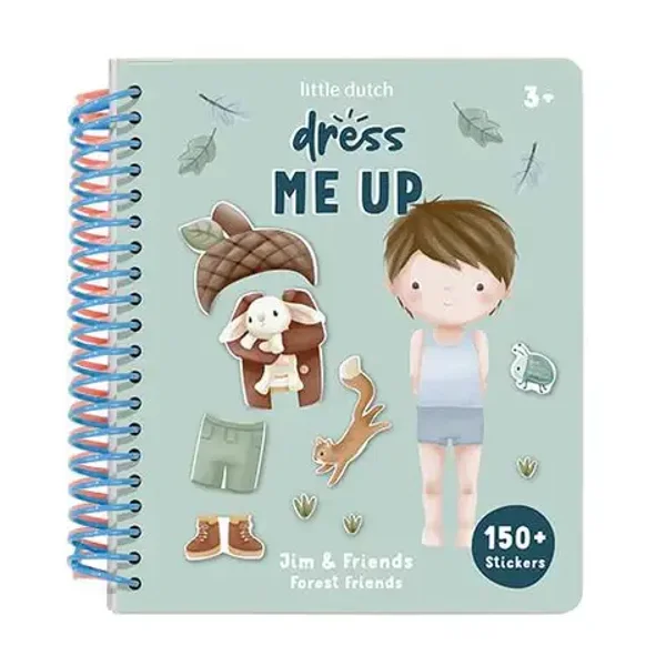 Little dutch Aankleed- en stickerboek - Forest Friends
