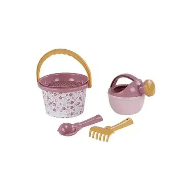 100. Little dutch Strandset Pink Flowers set van 5