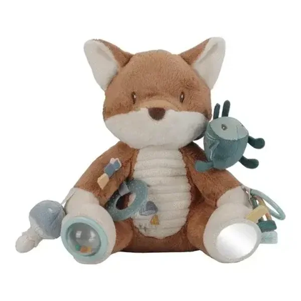 125. Little dutch Activiteitenknuffel Vos - Blauw - Forest Friends