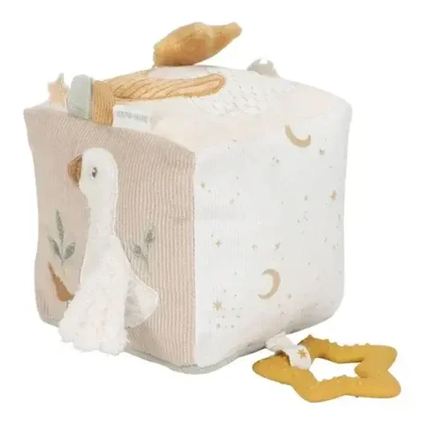 133. Little dutch Activiteitenkubus - Beige - Newborn Naturals