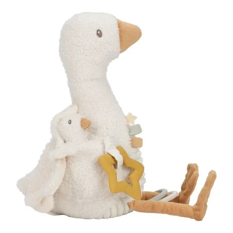 Little dutch Activiteitenknuffel Gans - Wit - Little Goose
