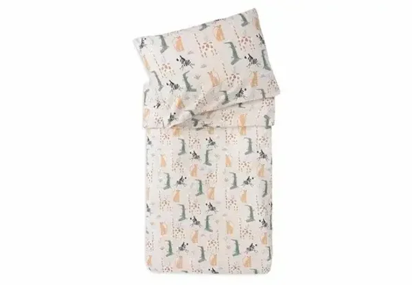 102. Jollein Dekbedovertrek met sloop 100x140cm - Jungle Jambo