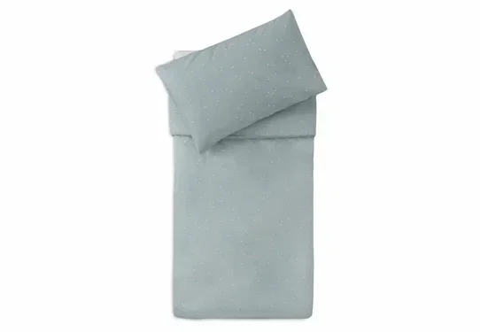 132. Jollein Dekbedovertrek met sloop 100x140cm - Twinkling Sea Green