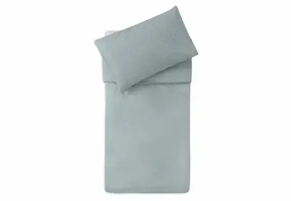 132. Jollein Dekbedovertrek met sloop 100x140cm - Twinkling Sea Green