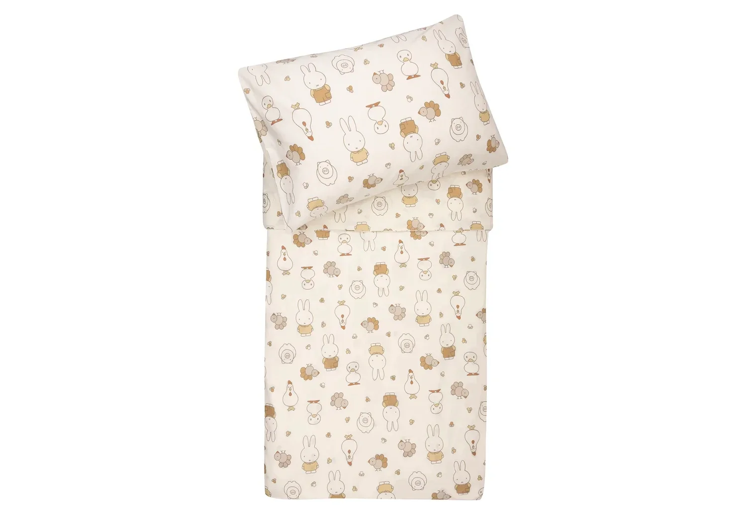 Jollein Dekbedovertrek met sloop - Miffy Family Farm 100x140cm