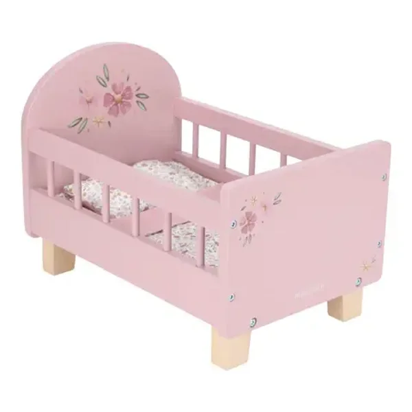 106. Little dutch Houten poppenbedje - Roze - Essentials