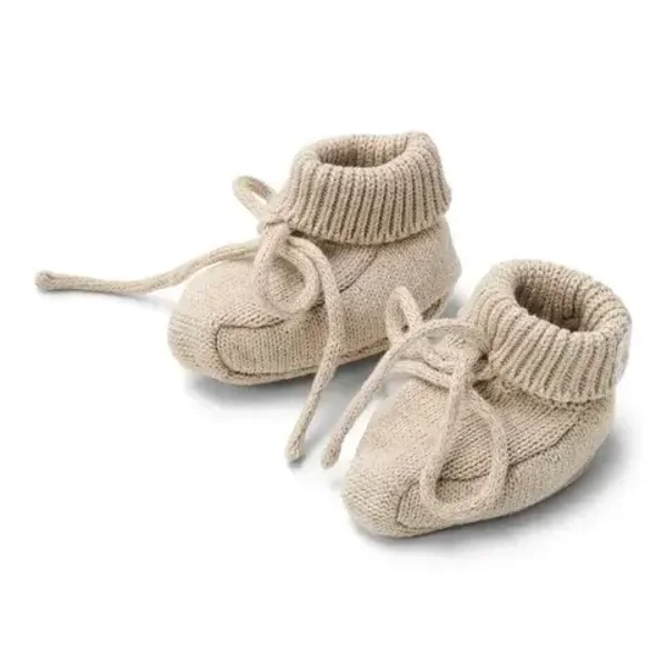 94. Little dutch Slofjes - Beige - Newborn Naturals 50/56