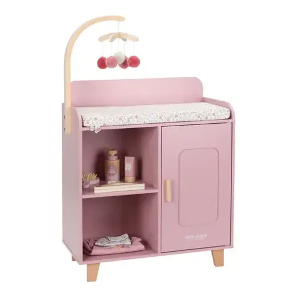 106. Little dutch Poppencommode – Roze – Essentials