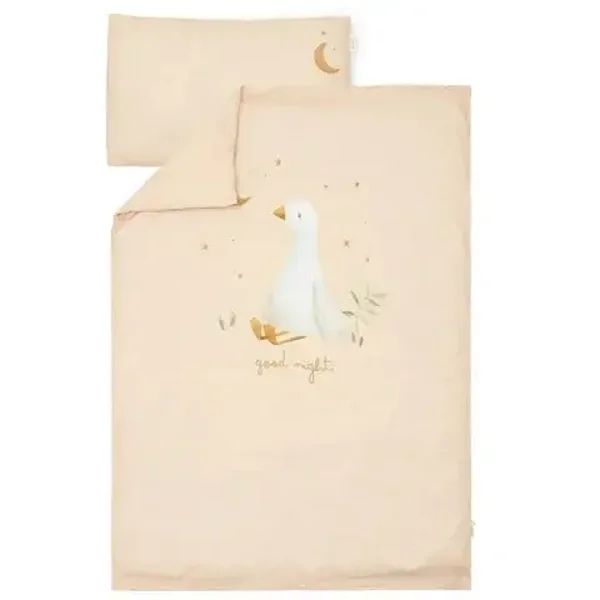 Little dutch Ledikant dekbedovertrek - Beige - Newborn Naturals - Little Goose
