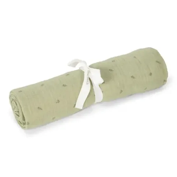 Little dutch Swaddle - Groen - 120 cm - Essentials