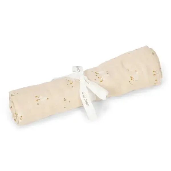 Little dutch Swaddle - Beige - 120 cm - Newborn Naturals - Little Goose