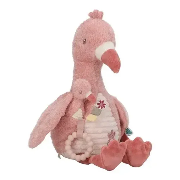 129. Little dutch Activiteitenknuffel Flamingo - Safari Friends