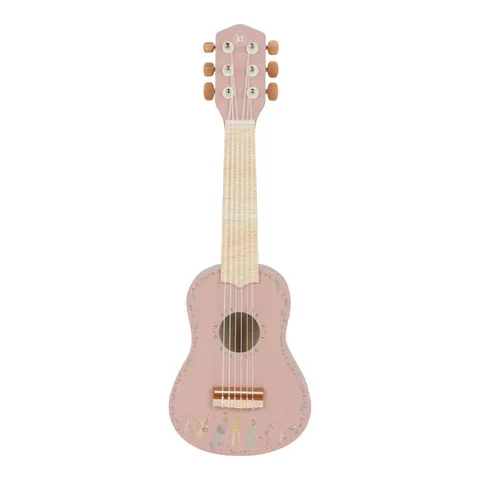 Little dutch Houten gitaar - Roze - Safari Friends